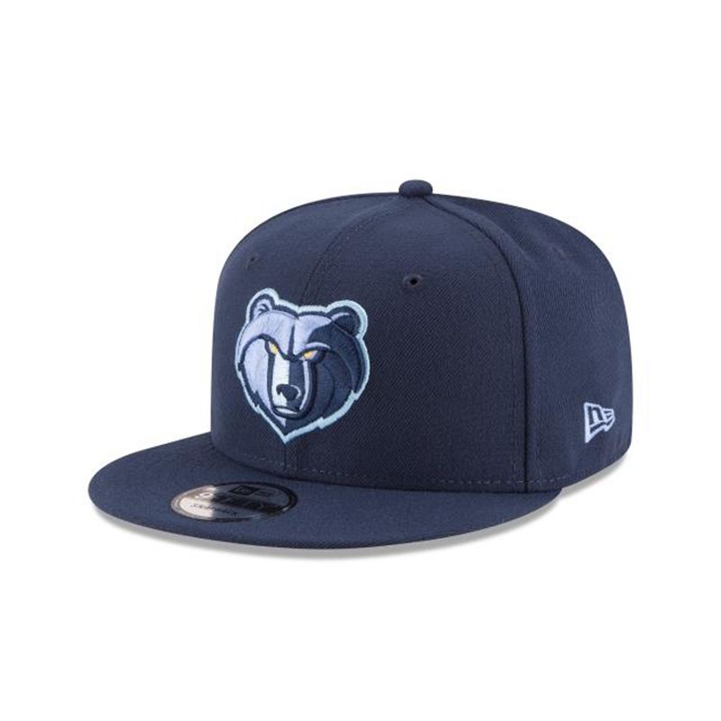 NBA Memphis Grizzlies Team Color 9Fifty Snapback (JTC2010) - Blue New Era Caps